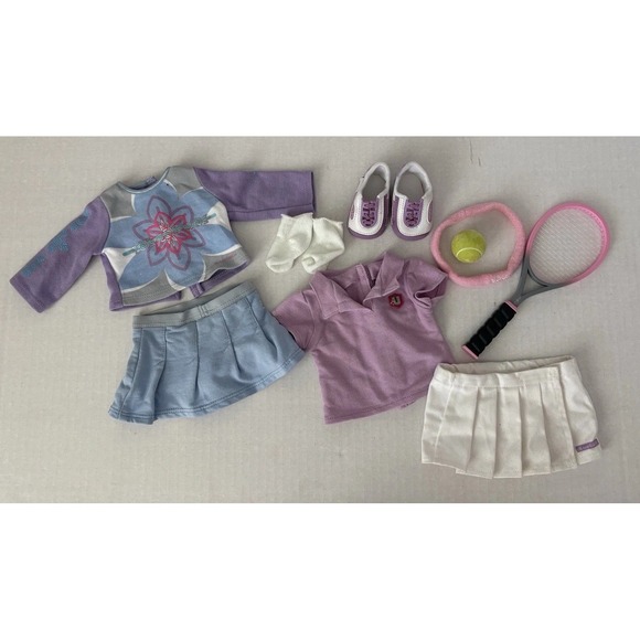American Girl Doll Clothing and Accessories Set - Red, Pink, Purple, Blue, White - Picture 3 of 8